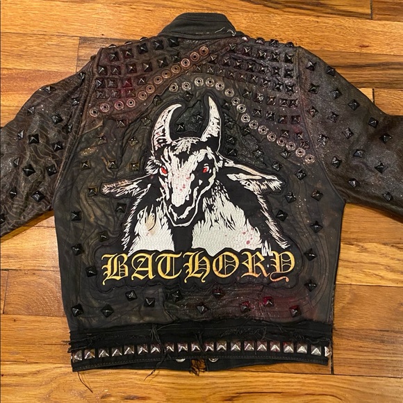 RARE Toxic Vision OOAK Studded Bathory Jacket - Picture 4 of 8